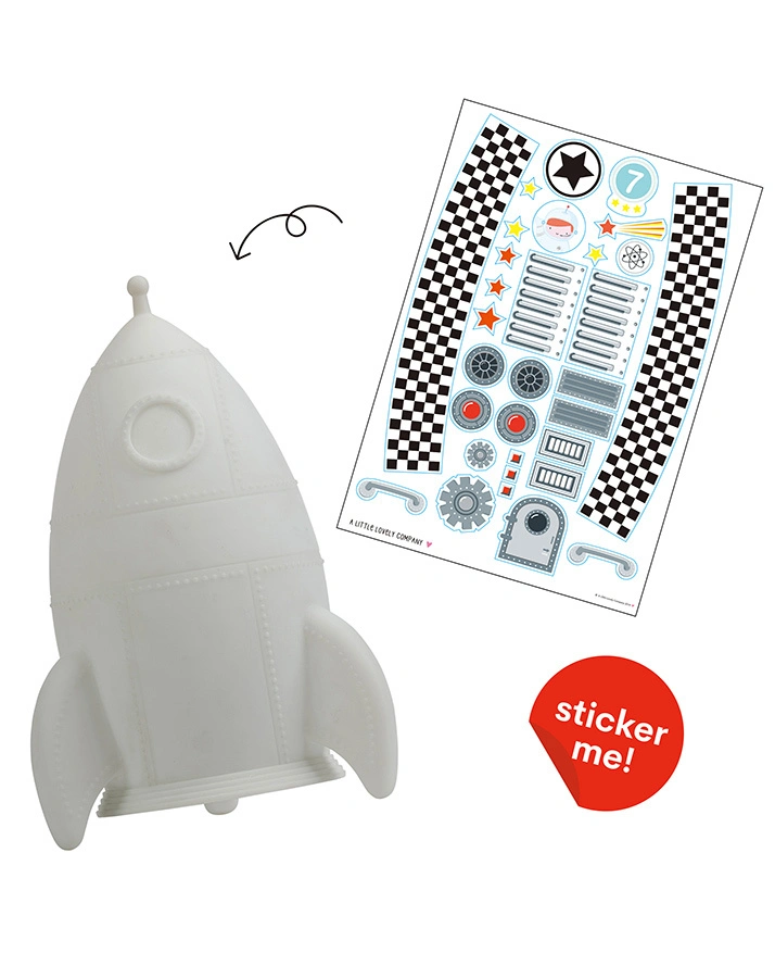 LED-Nachtlicht ROCKET in grau