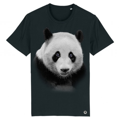 Camiseta preta com estampa de panda da Ralf Nature