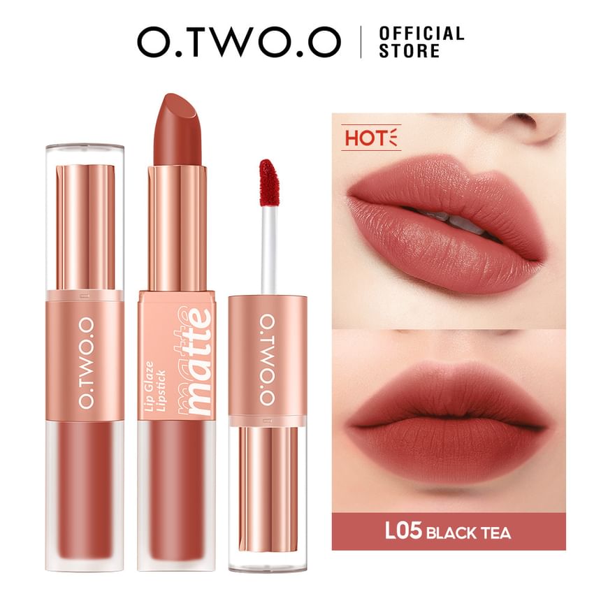 O.TWO.O - Nieuwe 2-in-1 lippenstift en lipmodder - 4 kleuren