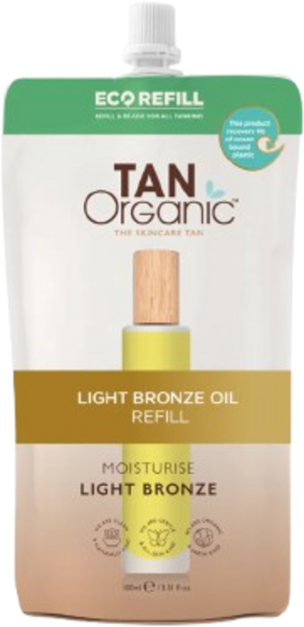 TAN Organic  Self Tan Oil Refill Pouch, 200 ml