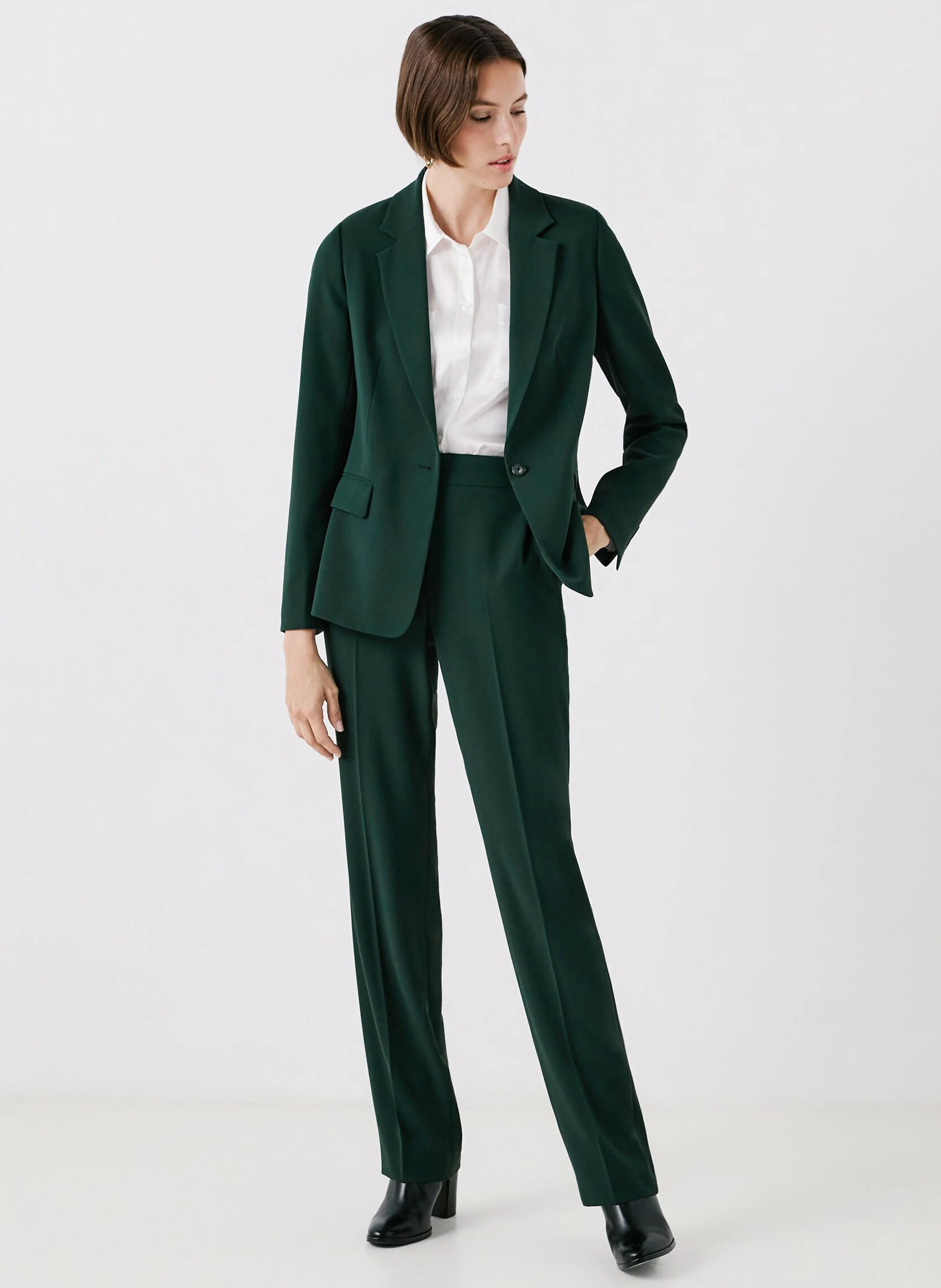 PGAUTIER2 - Pantalon cigarette | Vert