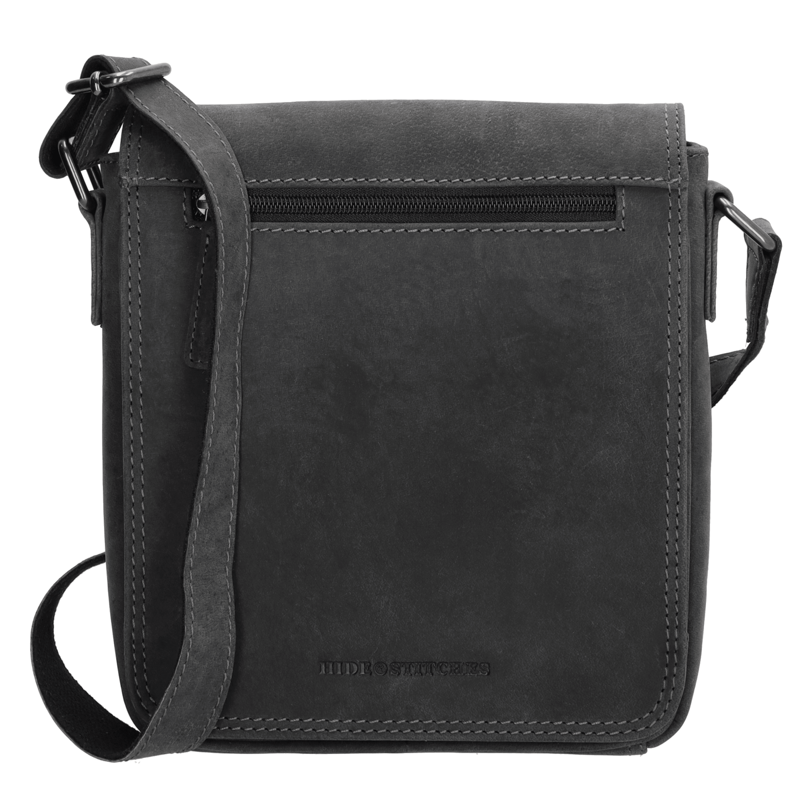 Hide & Stitches Idaho Messenger Bag Zwart