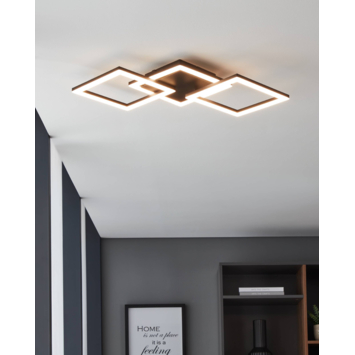 EGLO plafondlamp Paranday LED 3L zwart