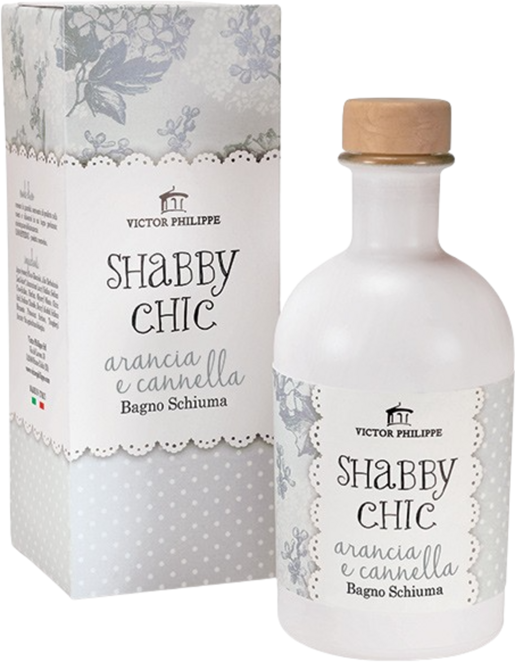 VICTOR PHILIPPE  Shabby Chic Orange & Cinnamon Bath Foam, 250 ml