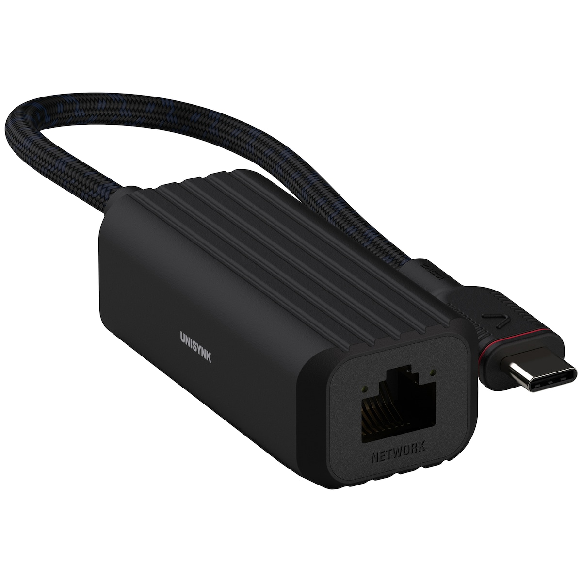 Unisynk USB-C til Ethernet adapter 10379 (sort)