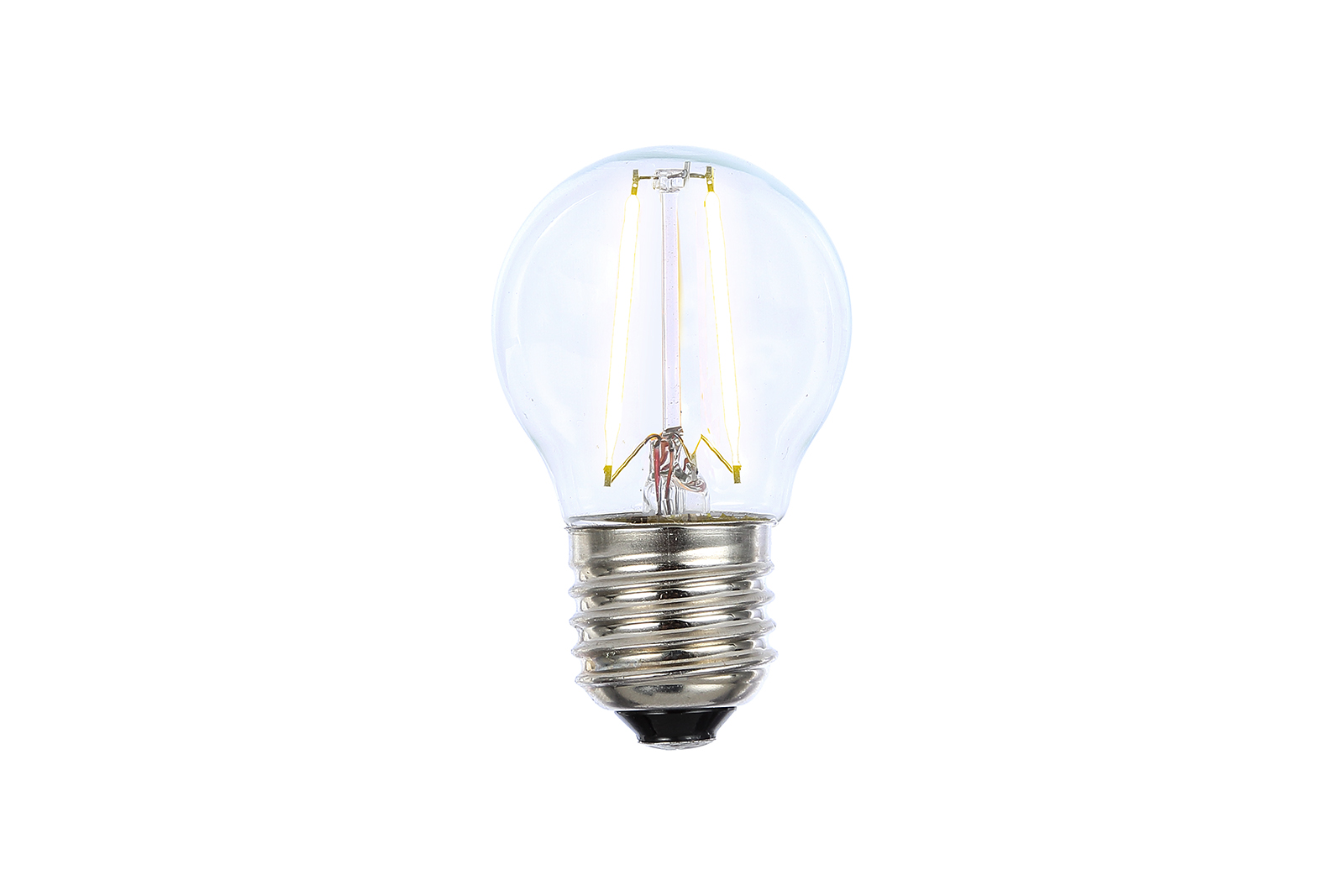 Krone LED-lyspære E27 Klart glass med E27-sokkel og varmhvit lys. Ikke dimbar. 180lm.