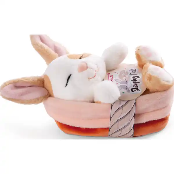 Sleeping Pets im Körbchen Plüschtier