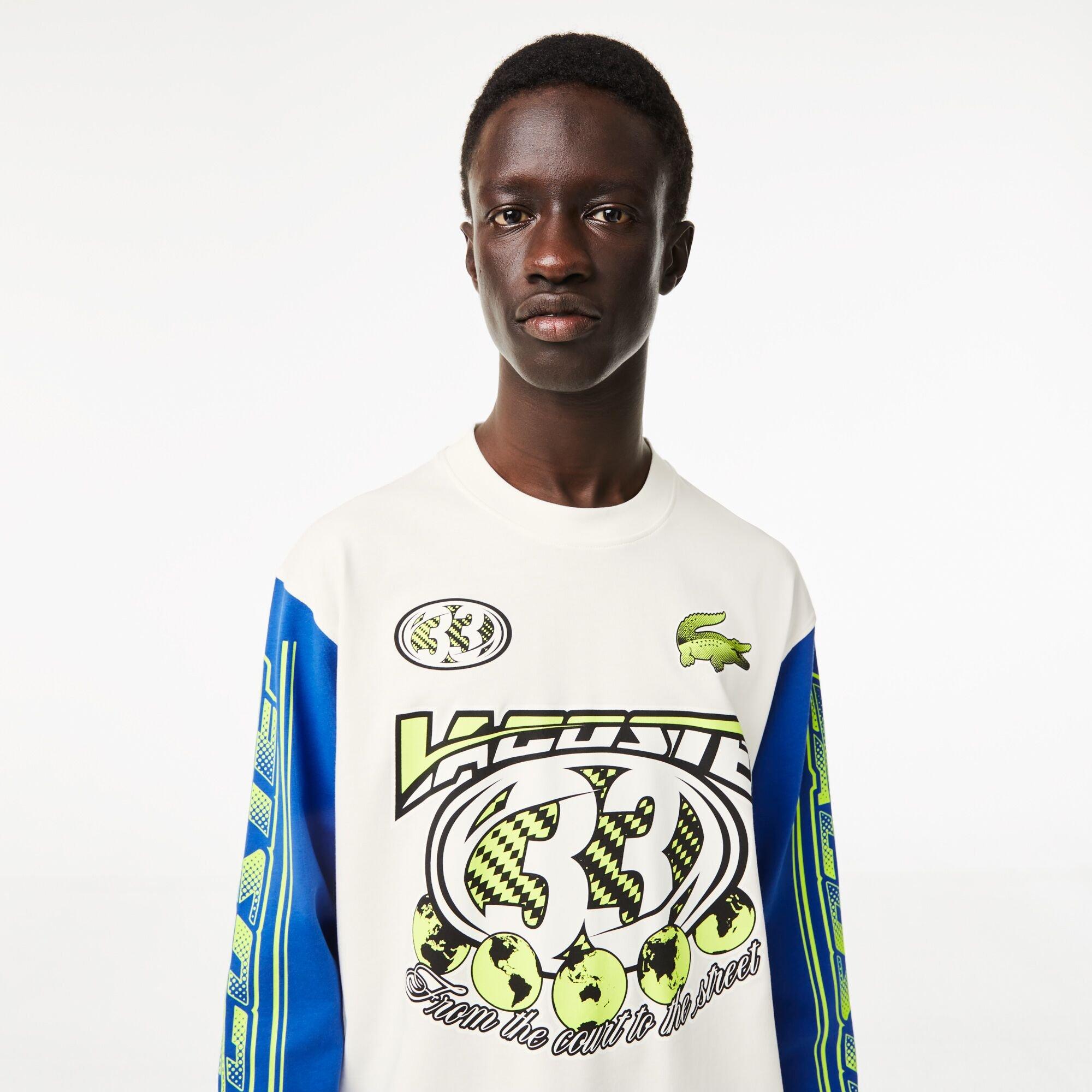 Lacoste Printed Long Sleeve T Shirt