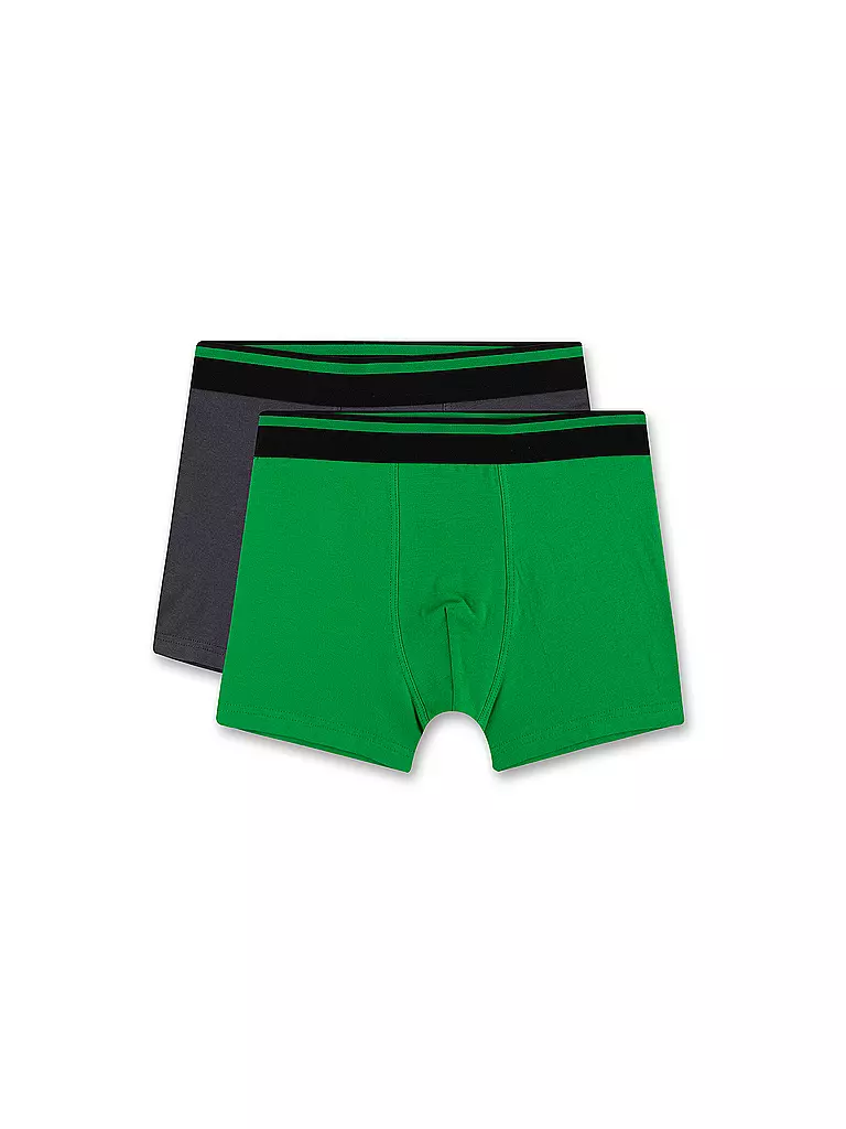 SANETTA Jungen Pants 2-er Pkg. green grün