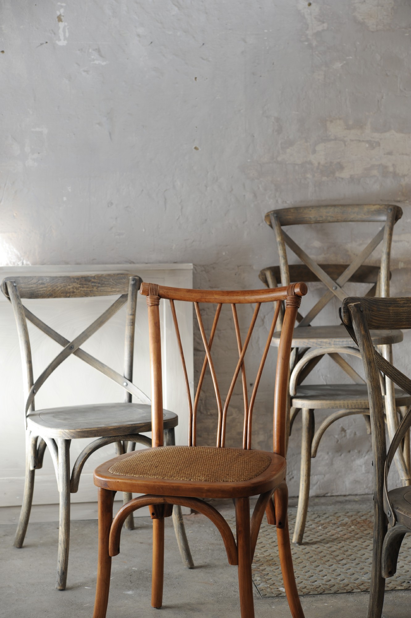Stuhl 'Murs', braun, H 90 cm, B 45 cm, T 42 cm von fischer's lagerhaus