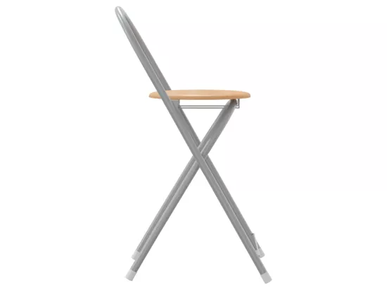 Ensemble de bar 3 pcs gris et marron bois d'ingénierie et fer