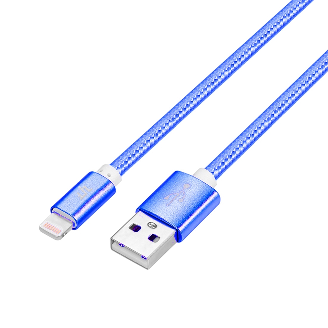 (3m) 2.4A MFi Lightning USB Schnellladekabel Datenkabel Nylon - Blau