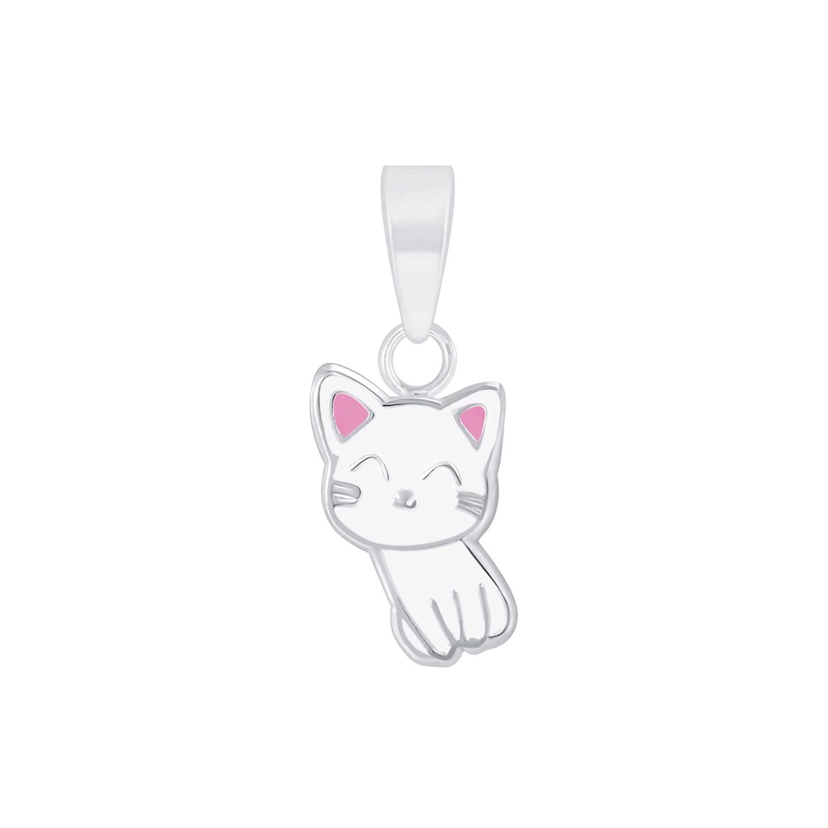 Collier chat en argent 925/1000