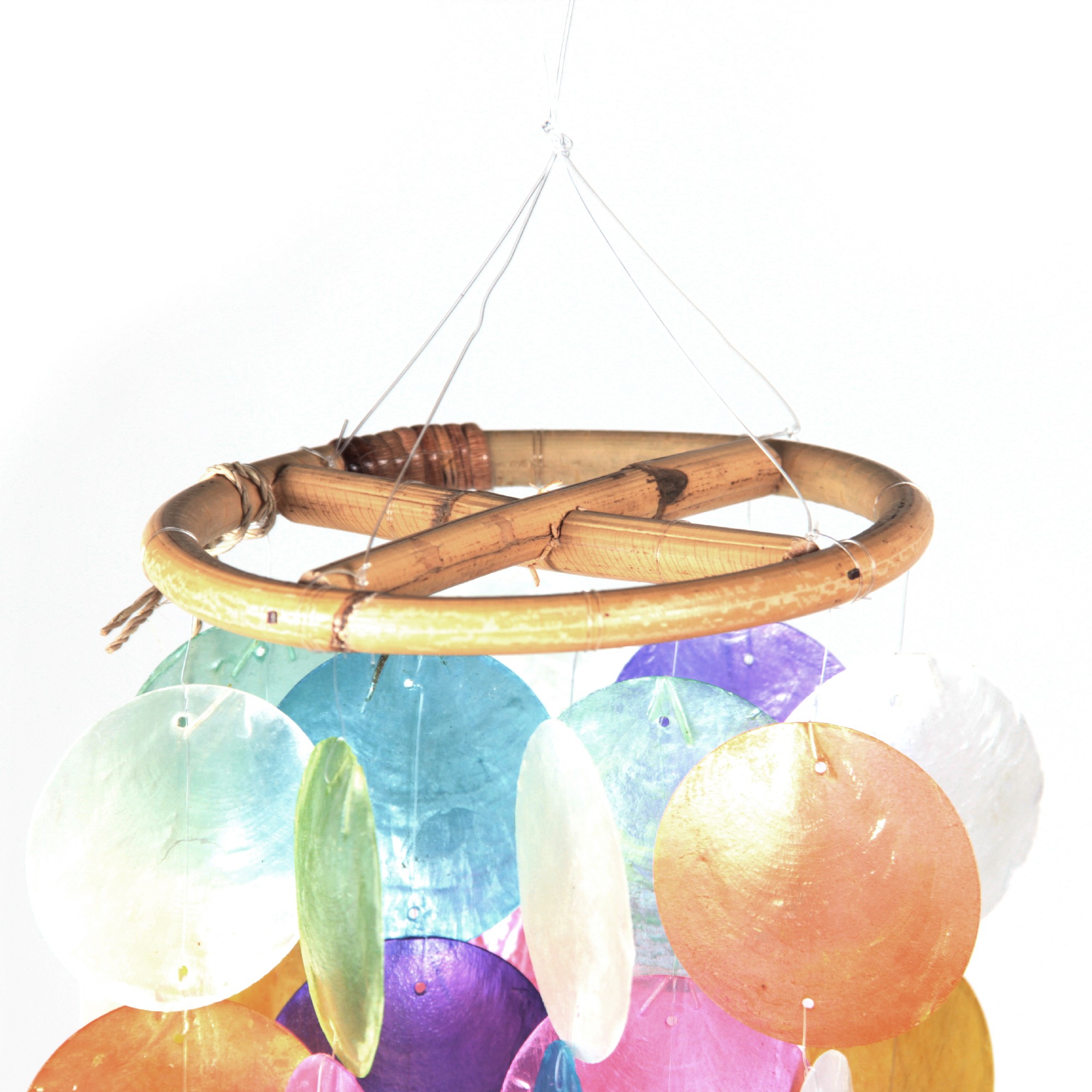 Windspiel aus Bali, multicolor, Ø 12 cm, H 35 cm günstig bestellen