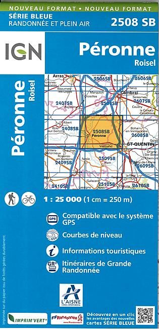 IGN - 2508 SB PERONNE ROISEL 1 25 000