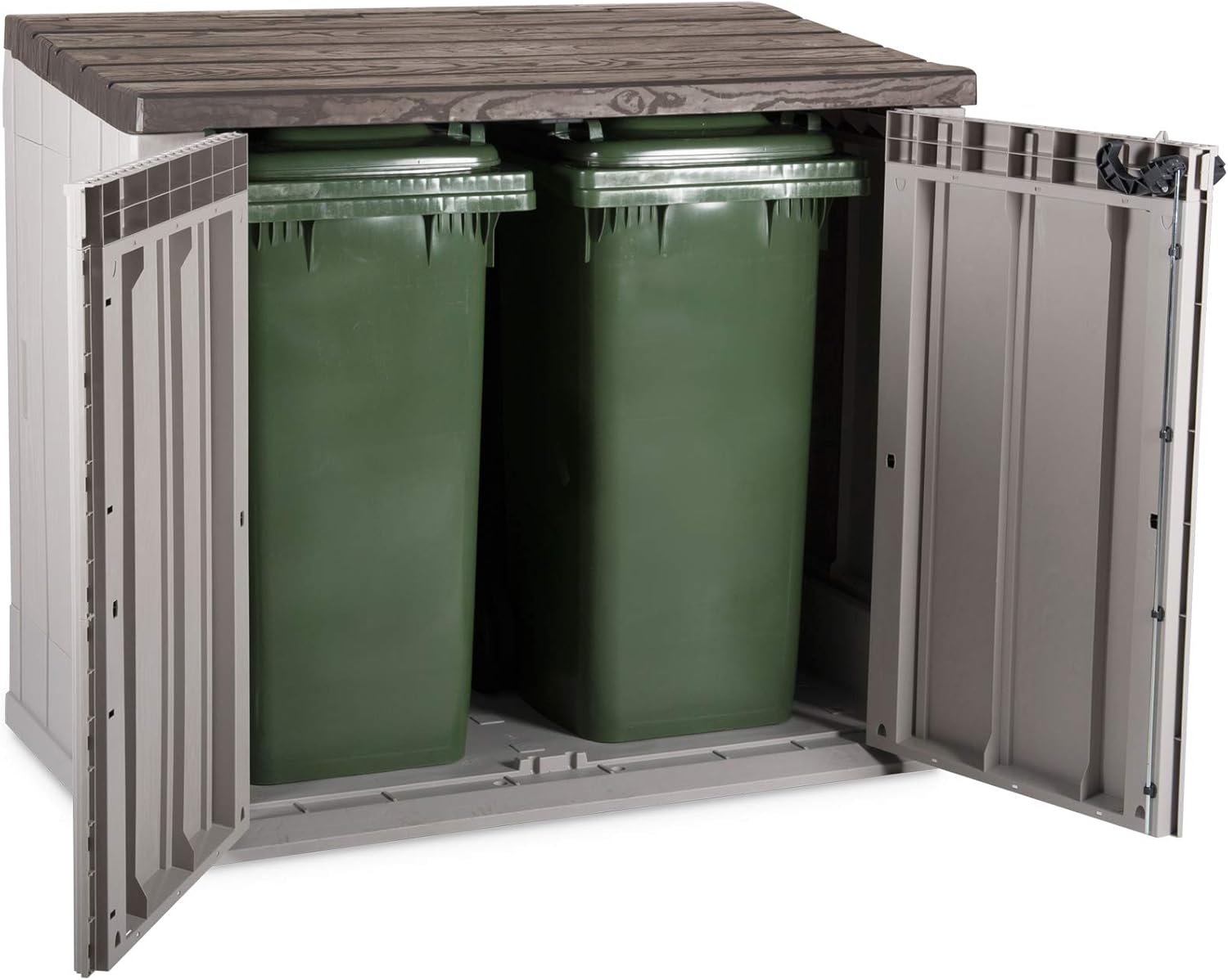 Toomax Gerätehaus Storer Plus, Gartenschuppen, Art. 090, Maße: 129,5 x 74,5 x 111 cm, Farbe: Taupe/Braun