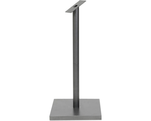 RVS paal met voet voor informatiedisplay, gecoat staal, 98x40x40 cm