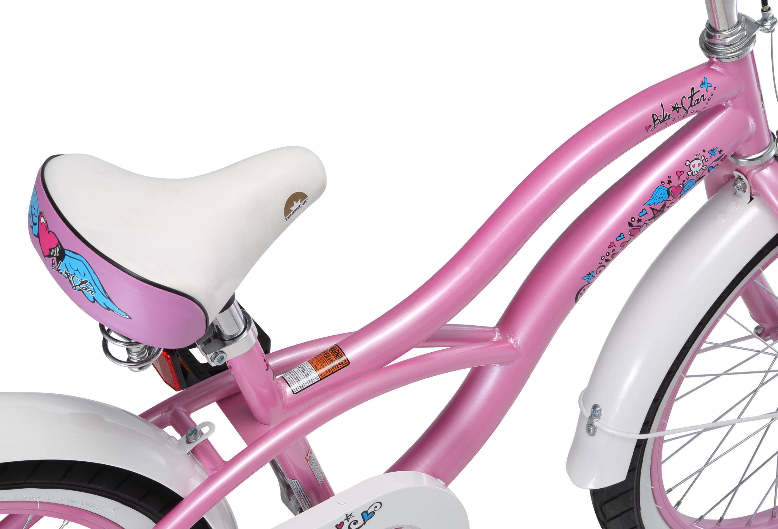 BikeStar Cruiser kinderfiets 20 inch roze