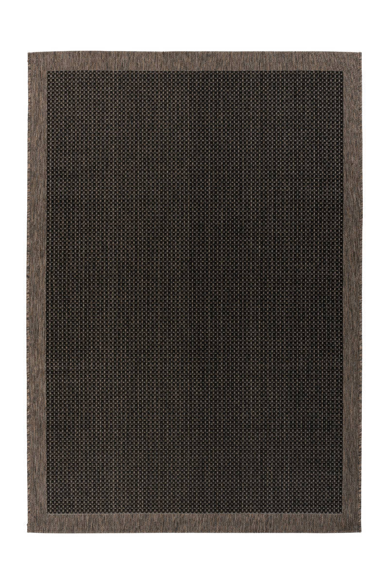 Outdoor-Kurzflorteppich SPLASH 100 - anthrazit-schwarz - 80x150 cm