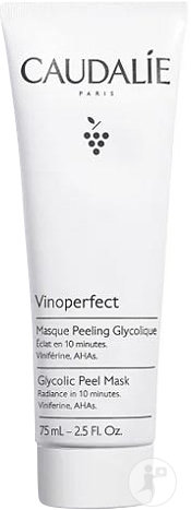 Caudalie Vinoperfect Masque Peeling Glycolique Éclat En 10 Minutes Tube 75ml