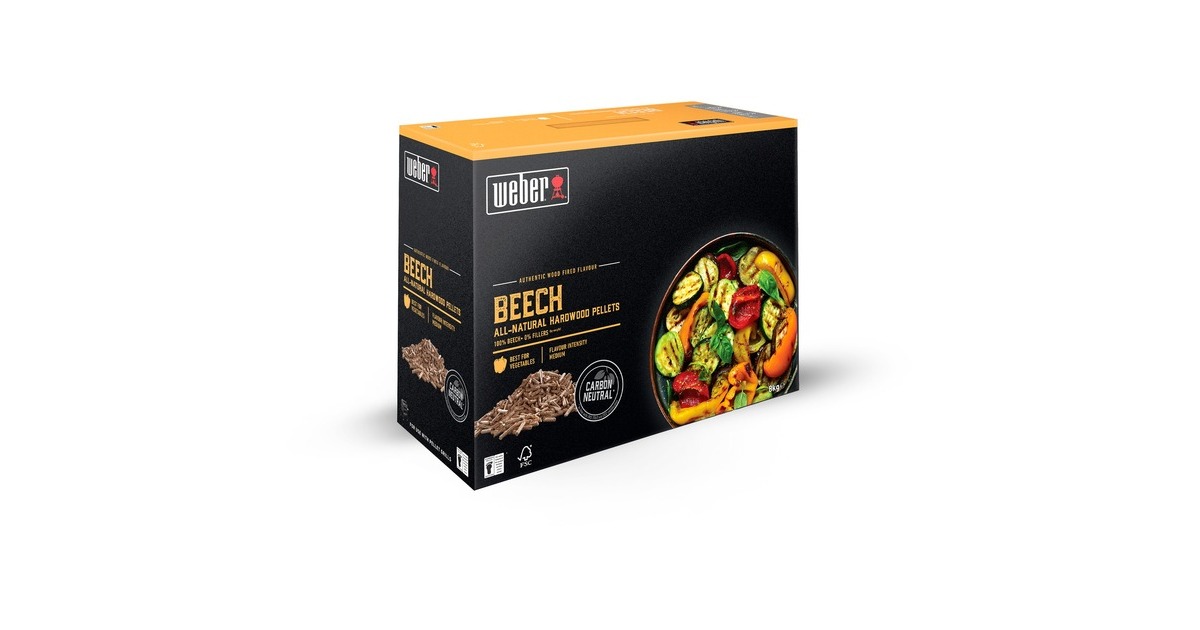WeberSmokeFire Natuurlijke hardhout pellets - Beech brandstof  (8 kg)