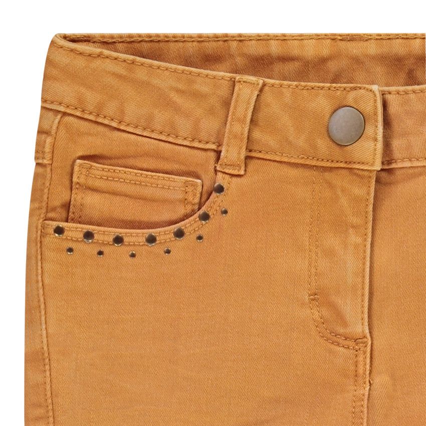 Jeans fantaisie pour fille - Jaune