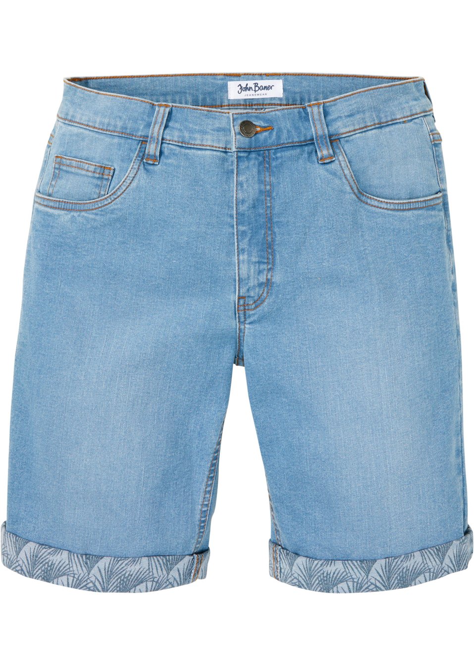 Bermuda en jean extensible, Regular Fit