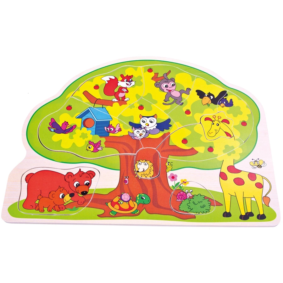 Bino Puzzle Wildtiere 12 tlg.