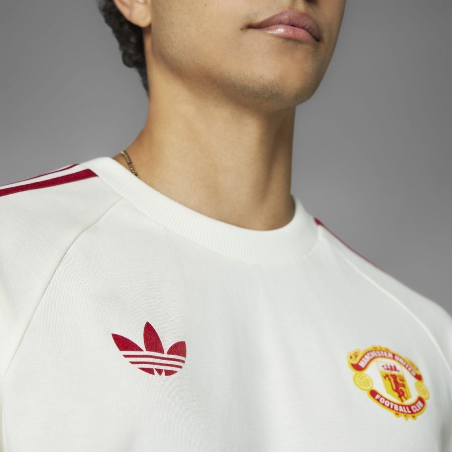 Manchester United T-Shirt OG 3-Stripes - Blanc
