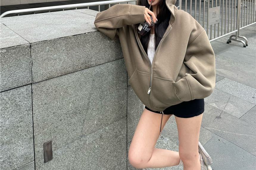 Beem - Effen hoodie met rits