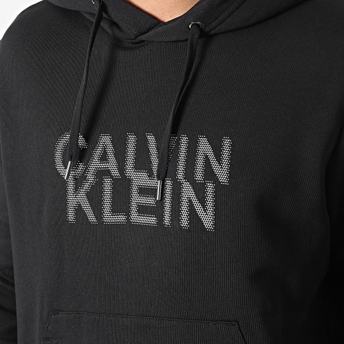 Sweat Capuche Distorted Logo 0075 Noir
