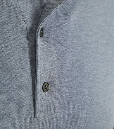 Profuomo Longsleeve Poloshirt Luxury Basic Blauw PPWJ10002D-M kopen