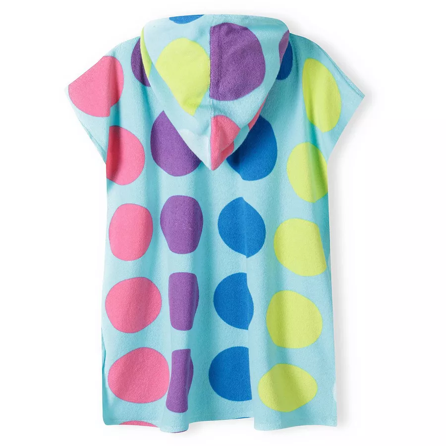 MINOTI Badeponcho AquamarinGelbRosa