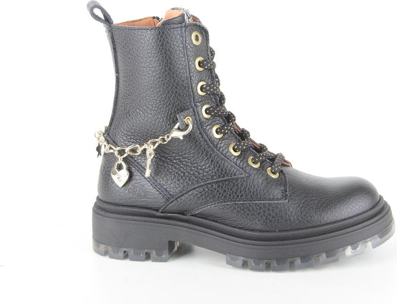 Develab - 41444 - Veterboots - Zwart - Leer