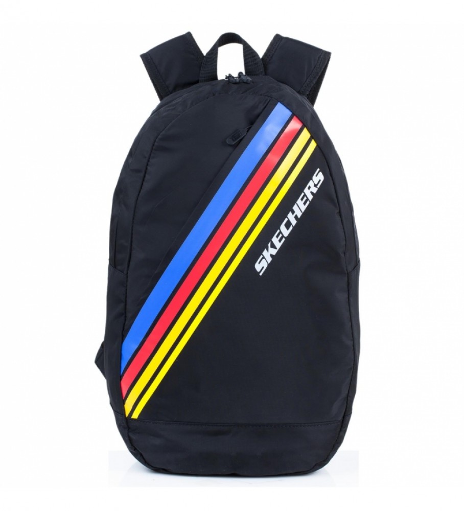 Mochila unissex Skechers com bolso interno para iPad/tablet, Ideal S912, preta - 48 x 31 x 18 cm -