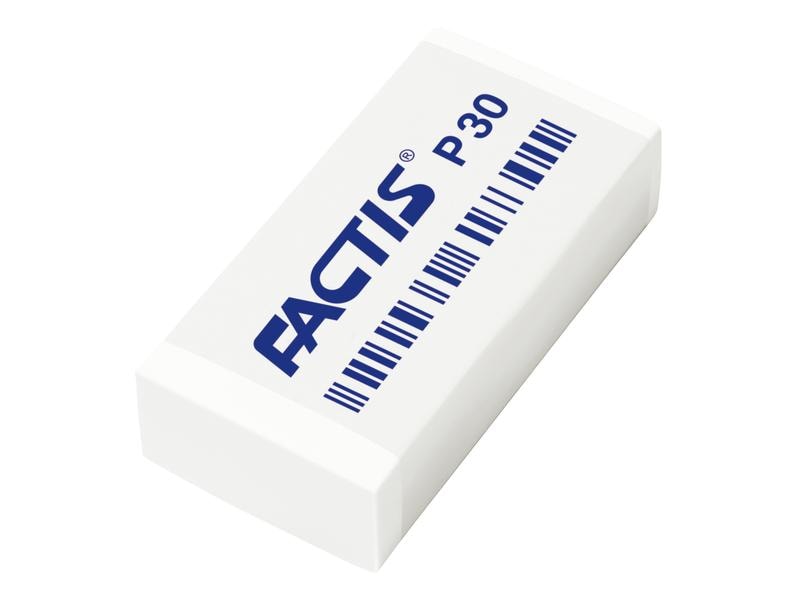 Factis Radiergummi P30 Weiss Radierer aus Kunststoff