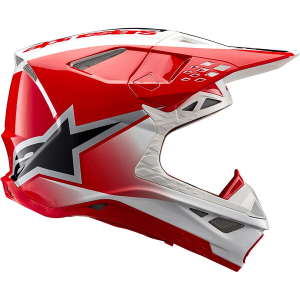 Alpinestars - Casque Supertech S-M10 Unite Blanc / Rouge / Brillant
