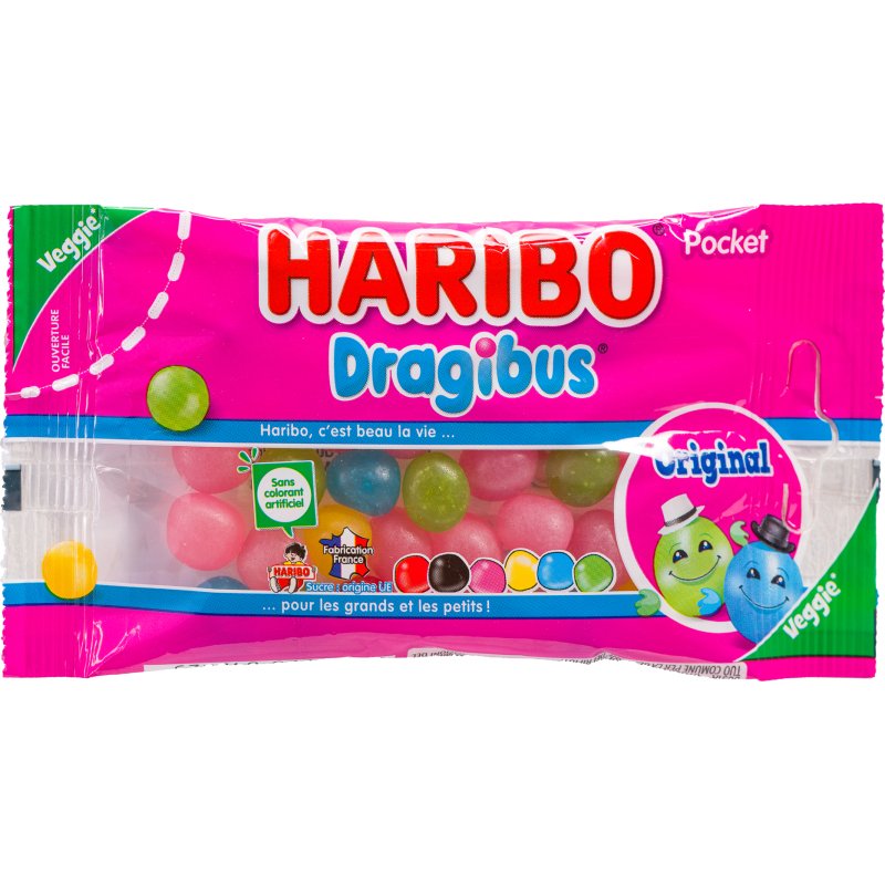 Bonbons Dragibus Haribo - Sachet de 50 g
