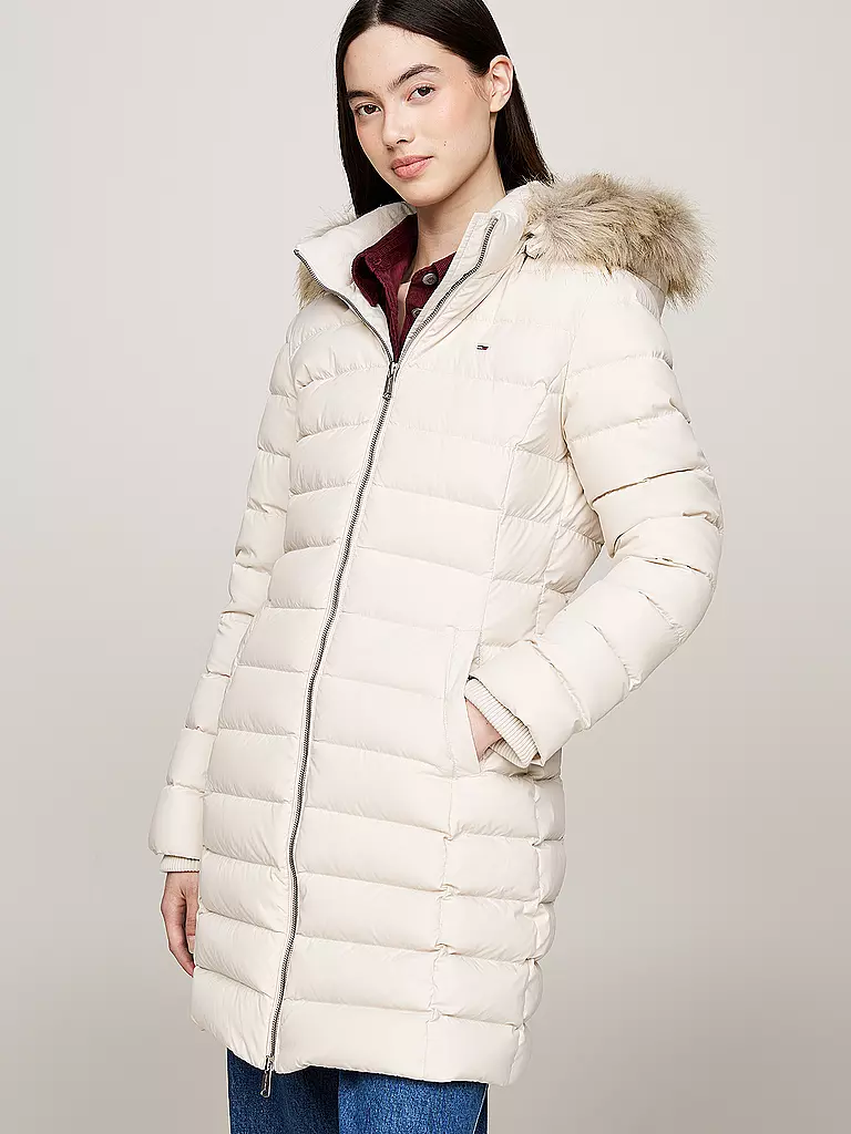 TOMMY JEANS Daunenmantel  beige