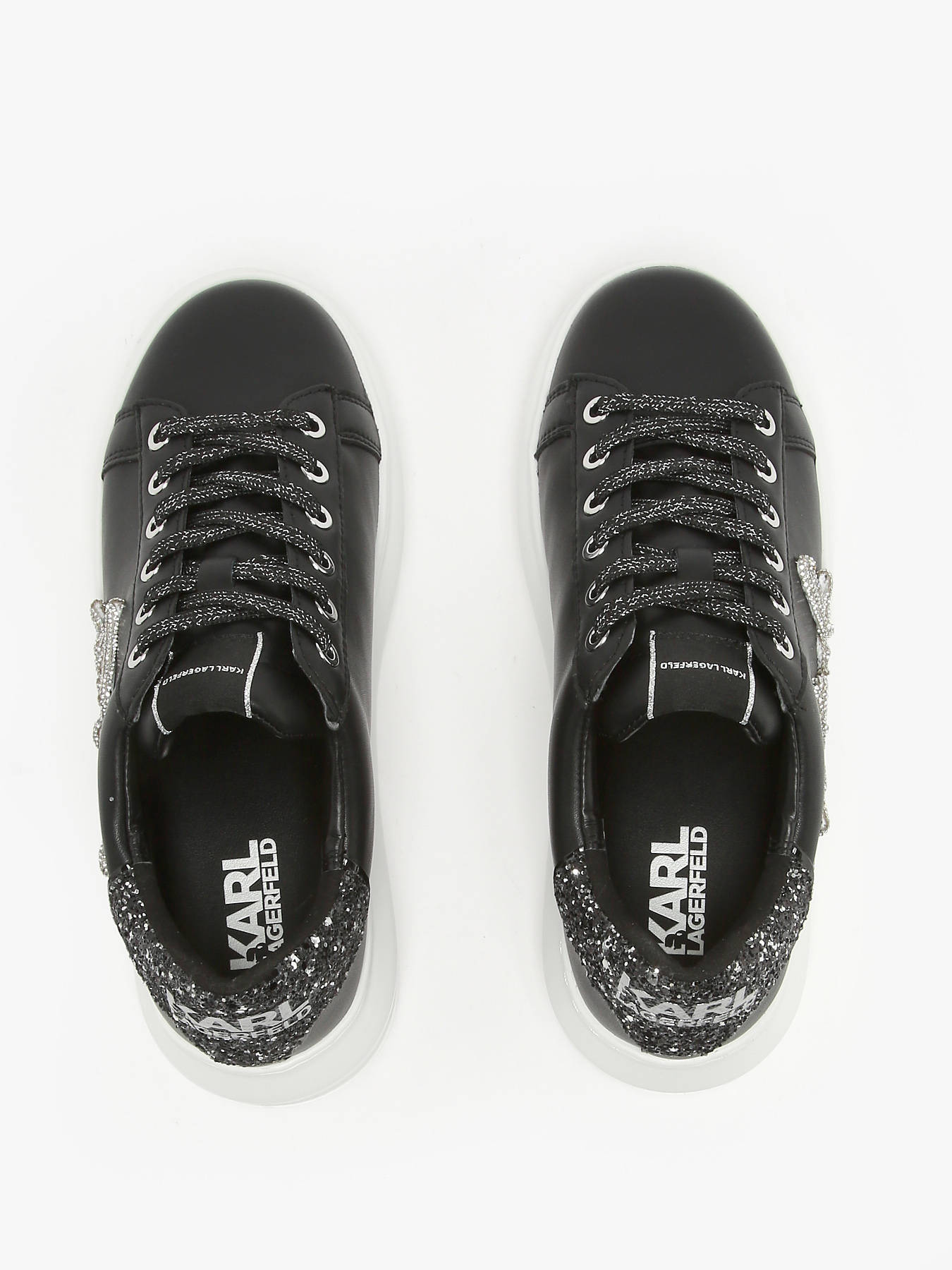 Sneakers Kapri Signiature en cuir KARL LAGERFELD