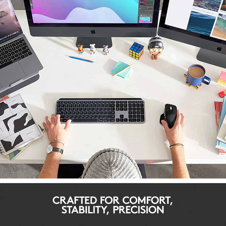 Logitech - MX Keys til Mac Space Grey Nordic