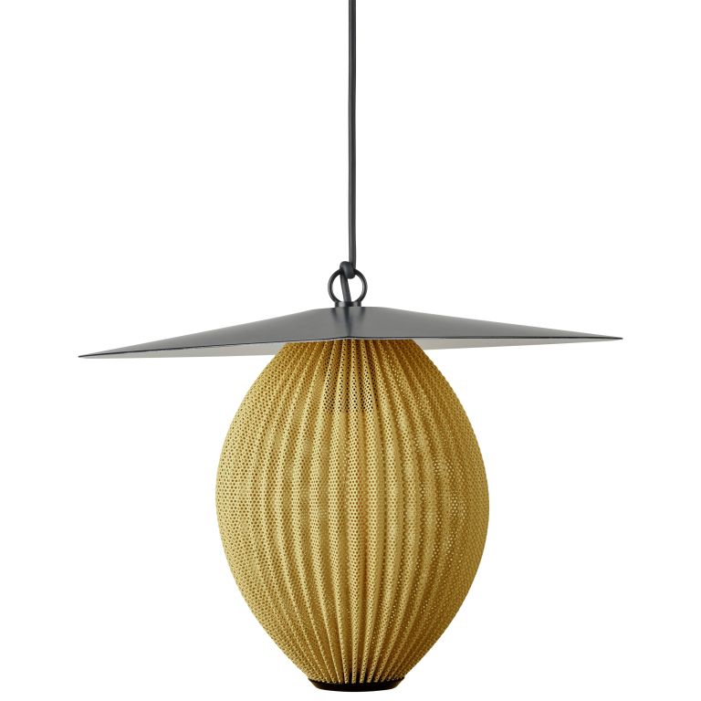 Gubi Satellite hanglamp buiten Ø22 mustard gold semi matt