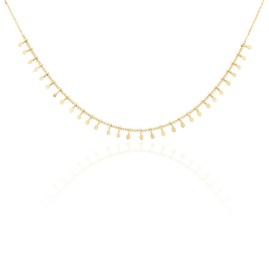 Collier Azteque Plaqué Or Jaune