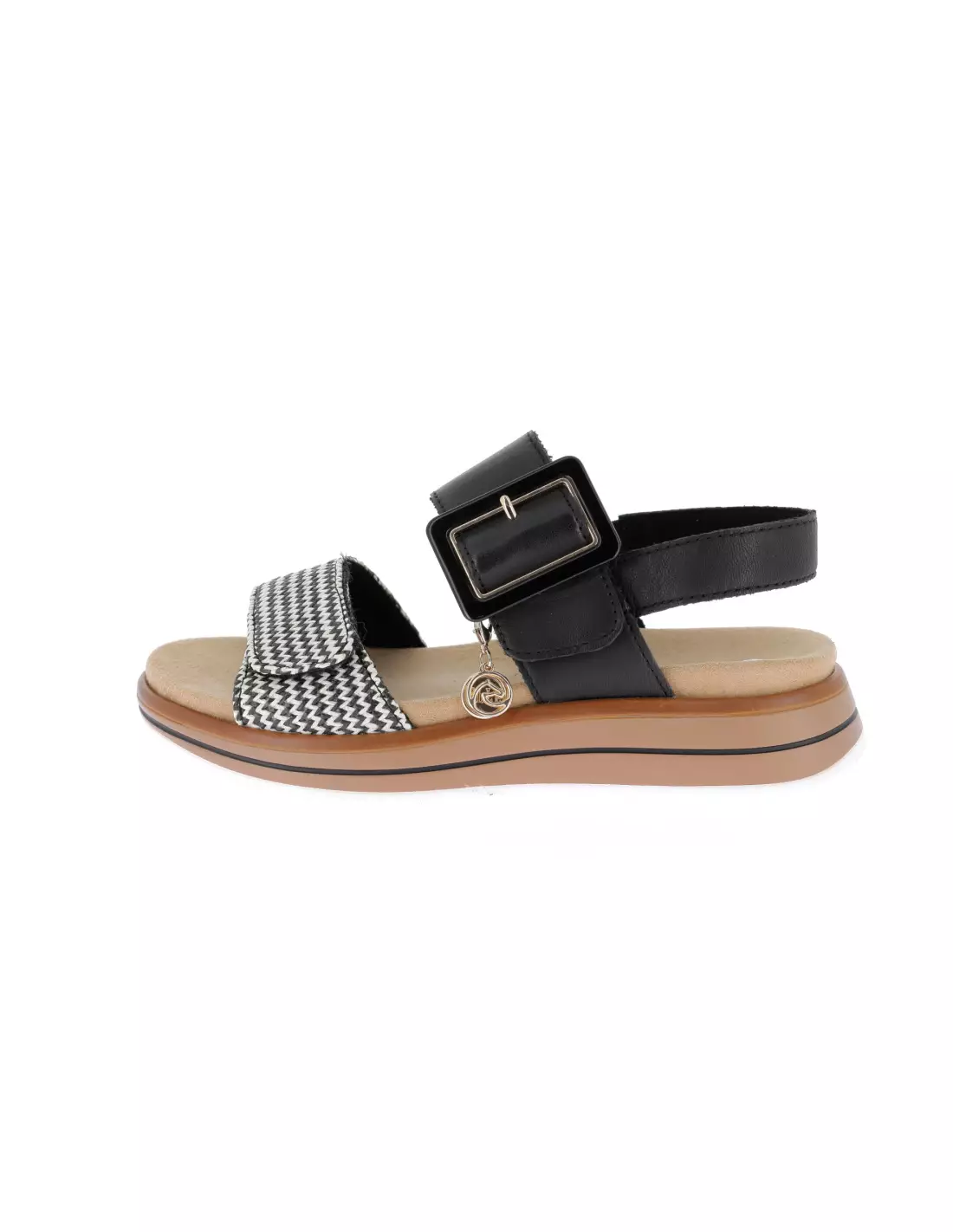 REMONTE D1J53-02 - Sandales & nu-pieds SCHWARZ-CREMA