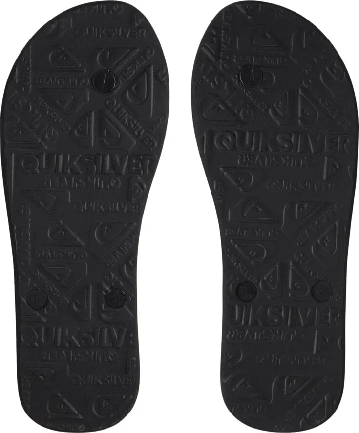 Quiksilver Molokai Wordmark Fineline Klipklapper Sort