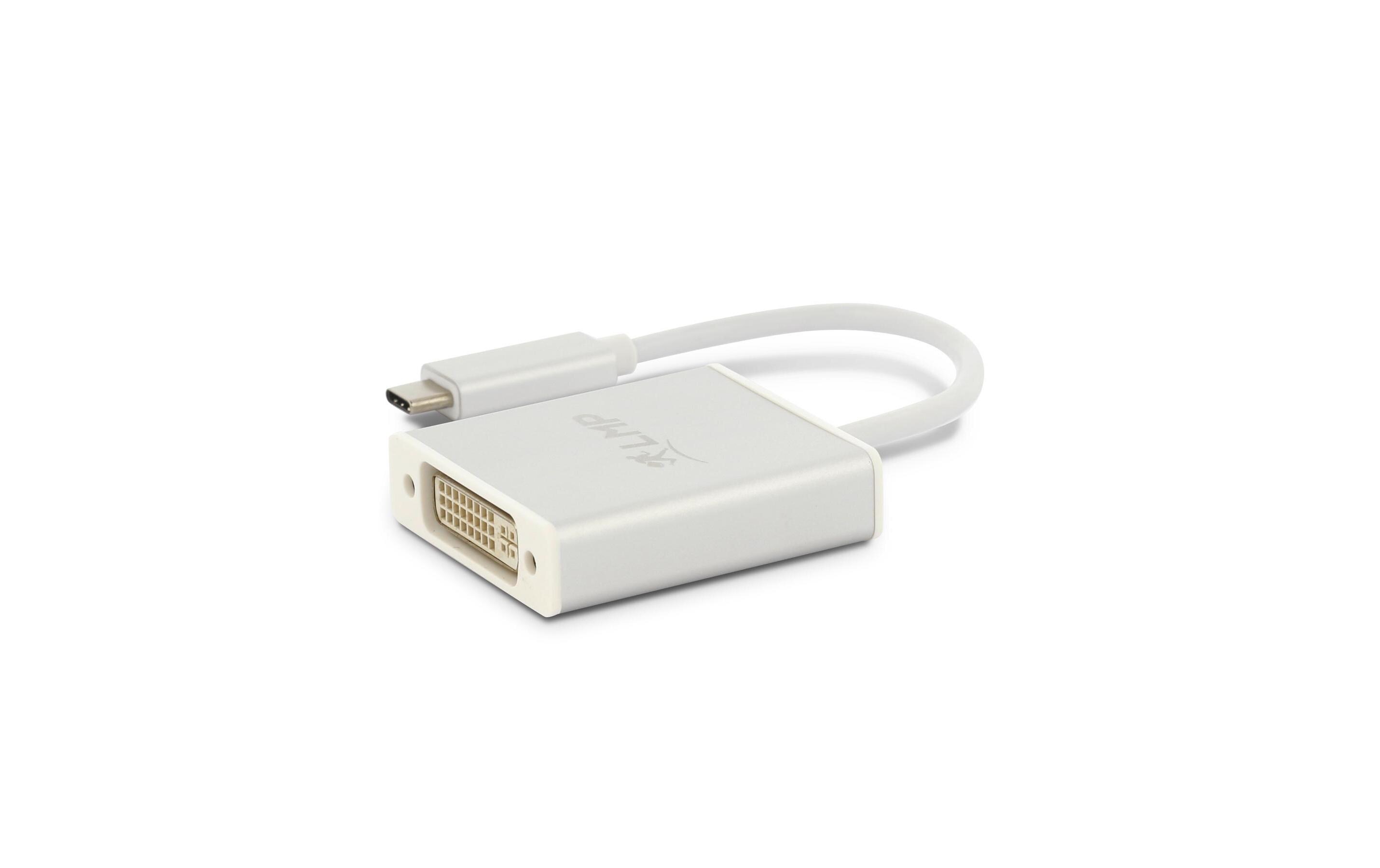 Adapter USB-C - DVI-D SilberUSB-C Video-Adapter