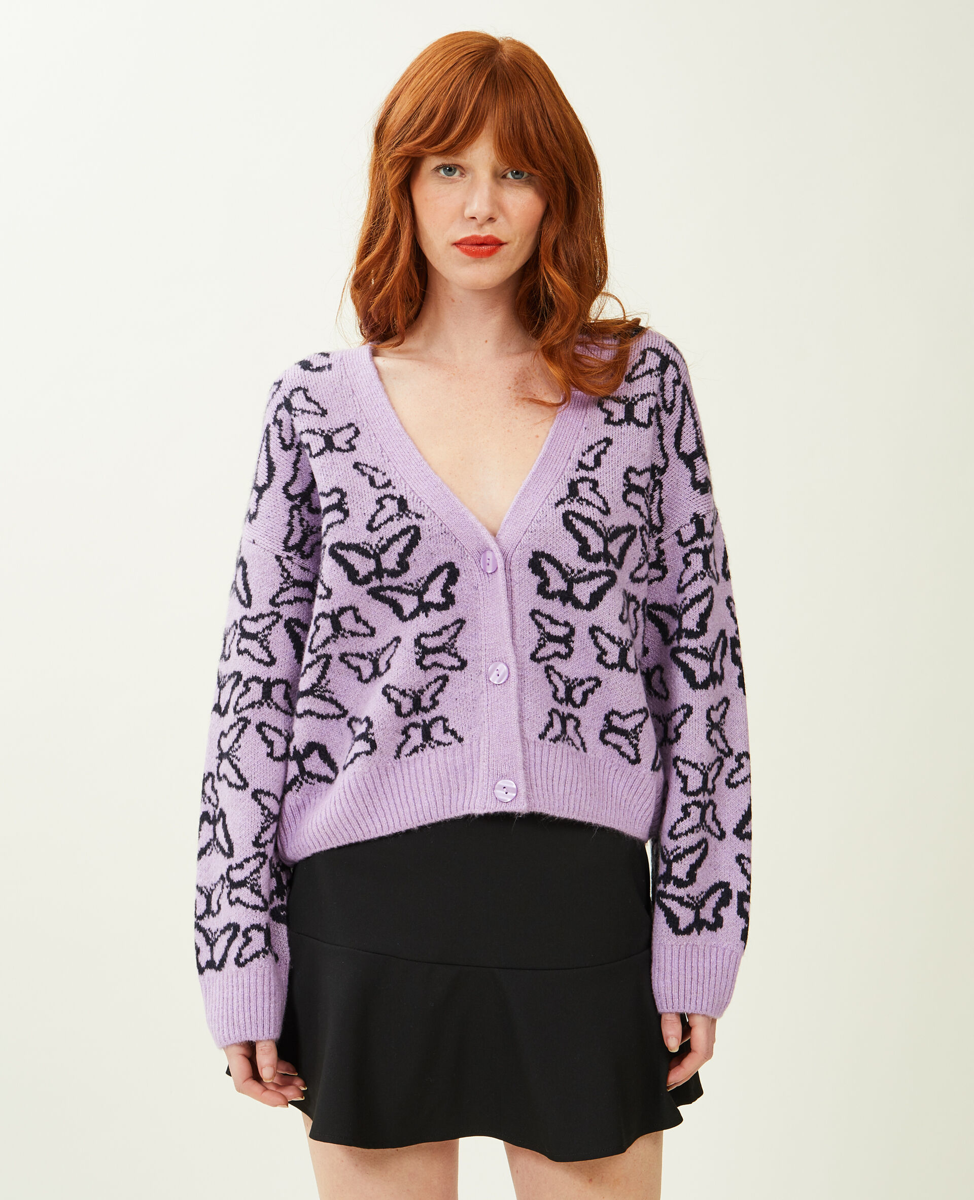 Gilet maille - Violet