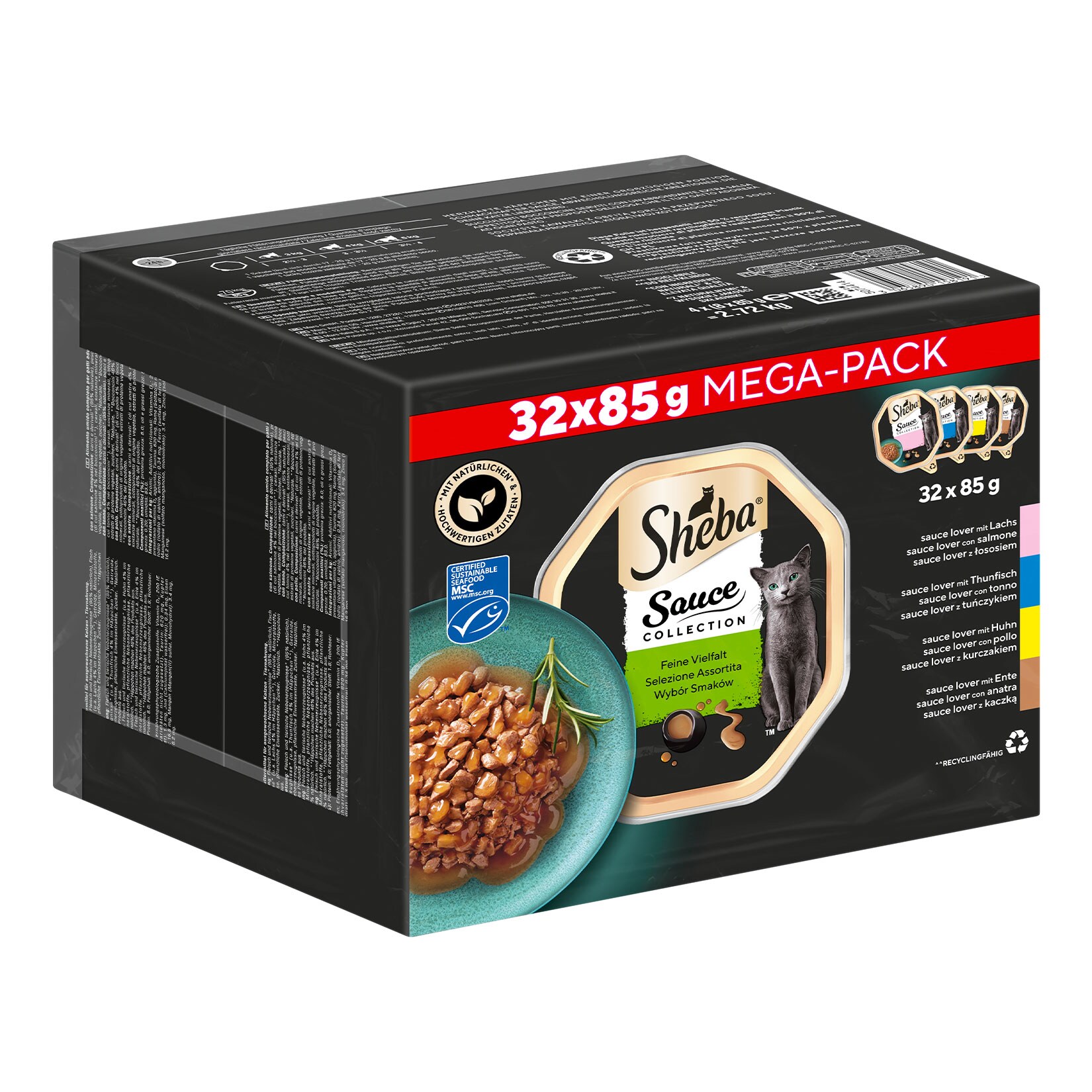 SHEBA® Schale Sauce Collection Feine Vielfalt Mega-Pack 32x85 g