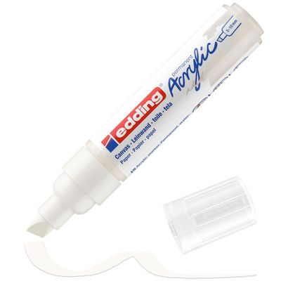 Edding 5000 - Marqueur acrylique - blanc