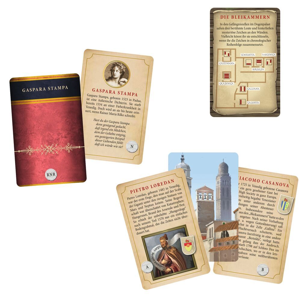 Escape-Kartenspiel DAS GEHEIMNIS VON SAN MARCO